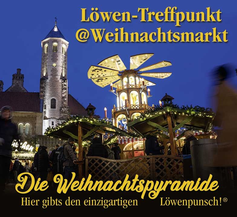 Die Weihnachtspyramide auf dem Weihnachtsmarkt Braunschweig