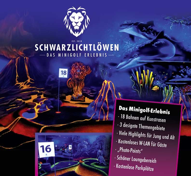Schwarzlichtlöwen Minigolf Braunschweig